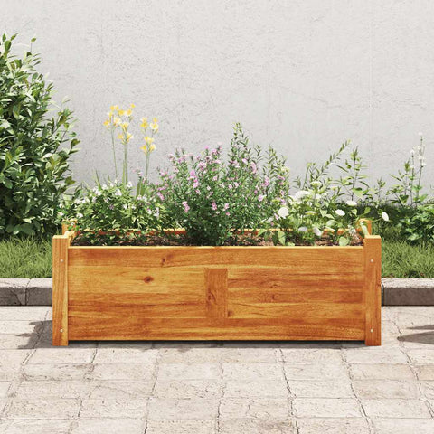 Letto Rialzato da Giardino in Legno di Acacia 76x27,6x25 cm