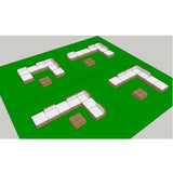 Set Divani da Giardino 8 pz con Cuscini in Polyrattan Marrone