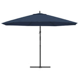 Ombrellone a Sbalzo da Giardino 3,5 m Blu