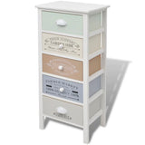 Mobile in Stile Francese con 5 Cassetti in Legno