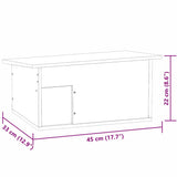 Casetta per Ricci 45x33x22 cm Legno