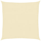 Parasole a vela HDPE Quadrato 3,6x3,6x3,6 m Crema