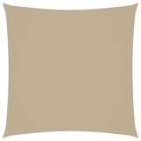 Parasole a Vela in Tela Oxford Quadrato 3,6x3,6 m Beige