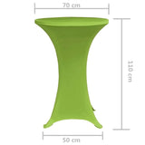 Copertura Elastica per Tavolo 2 pezzi 70 cm Verde