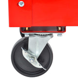 Carrello per Attrezzi Rosso 70.5 x 37 x 71 cm Acciaio