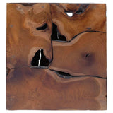 Sgabello Marrone 40x40x45 cm in Legno Massello di Teak