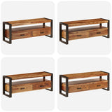 Mobile Porta TV 120x35x45 cm Legno Massello di Acacia
