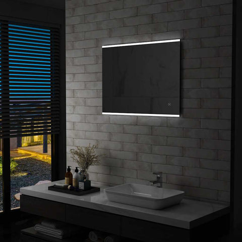 Specchio LED da Bagno con Sensore Tattile 80x60 cm