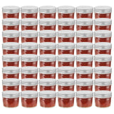 Vaso per Marmellata in Vetro Coperchio Argento 48 pz 110 ml
