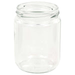 Vasi Marmellata in Vetro Coperchio Bianco e Rosso 96 pz 230 ml