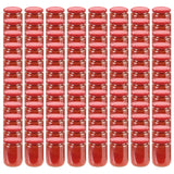 Vasi per Marmellata in Vetro Coperchio Rosso 96 pz 230 ml