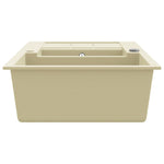 Lavello da Cucina in Granito Vasca Doppia Beige