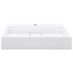 Lavandino 60x38x11 cm Blocco in Marmo/Minerale Bianco