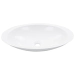 Lavandino 59,3x35,1x10,7 cm Blocco in Marmo/Minerale Bianco