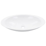 Lavandino 59,3x35,1x10,7 cm Blocco in Marmo/Minerale Bianco