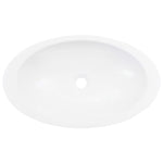 Lavandino 59,3x35,1x10,7 cm Blocco in Marmo/Minerale Bianco