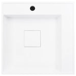 Lavandino 50x50x12,3 cm Blocco in Marmo/Minerale Bianco