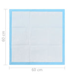 Tappetino Igienico per Cani 100 pz 60x60 cm Tessuto non Tessuto