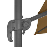Ombrellone da Giardino con Base Portatile Tortora