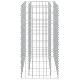 Gabbione Letto Rialzato in Acciaio Zincato 90x50x100 cm