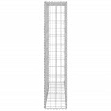 Gabbione in Acciaio Zincato Coperto 80x20x100 cm