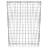 Gabbione con Copertura in Acciaio Zincato 100x20x150 cm