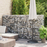 Gabbione con Copertura in Acciaio Zincato 100x20x150 cm