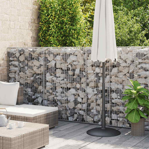 Gabbione con Copertura in Acciaio Zincato 600x50x150 cm