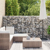 Gabbione in Acciaio Zincato Coperto 900 x 50 x 150 cm