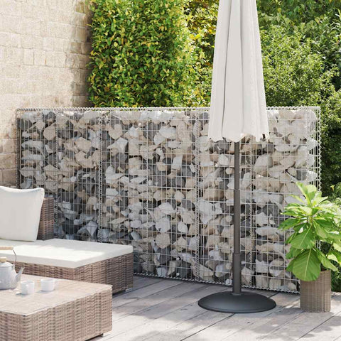 Gabbione con Copertura in Acciaio Zincato 300x50x150 cm