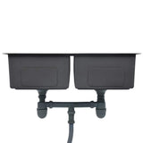 Lavello da Cucina Lavorato a Mano in Acciaio Inox