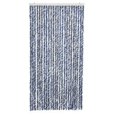 Zanzariera Blu Bianco e Argento 100x220 cm Ciniglia
