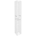 Gabbioni 3 pz in Acciaio Zincato 25x25x197 cm