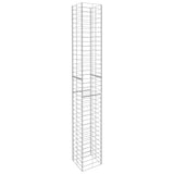 Gabbioni 3 pz in Acciaio Zincato 25x25x197 cm