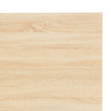 Scrivania per Computer Nera e Rovere 120x60x70 cm