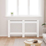 Copertura per Radiatore Bianca 152x19x81,5 cm in MDF