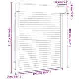 Tapparella Avvolgibile in Alluminio 100x120 cm Bianca