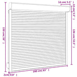 Tapparella Avvolgibile in Alluminio 160x150 cm Bianca