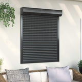 Persiana a rullo Antracite 100 x 120 cm Alluminio e poliuretano