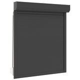 Persiana a rullo Antracite 110 x 130 cm Alluminio e poliuretano