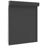 Persiana a rullo Antracite 120 x 150 cm Alluminio e poliuretano
