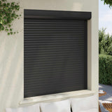 Persiana a rullo Antracite 130 x 140 cm Alluminio e poliuretano