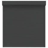 Persiana a rullo Antracite 130 x 140 cm Alluminio e poliuretano