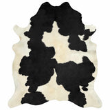 Tappeto in Vera Pelle Bovina Bianco e Nero 150x170 cm