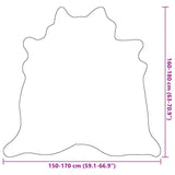 Tappeto in Vera Pelle Bovina 150x170 cm Beige