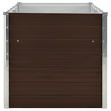 Letto di Coltura Rialzato Marrone 160x80x77cm Acciaio Zincato