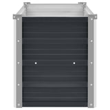 Fioriera per Giardino Antracite 100x40x45 cm in Acciaio Zincato