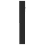 Mobile per Lavatrice Nero 64x25,5x190 cm in truciolato