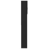 Mobile per Lavatrice Nero 64x25,5x190 cm in truciolato