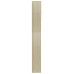 Mobile per Lavatrice Bianco e Rovere Sonoma 64x25,5x190 cm